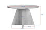 Nordure Mesa de Comedor Travertino y Venezia Walnut